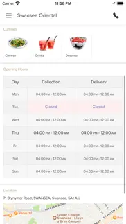 swansea oriental iphone screenshot 4