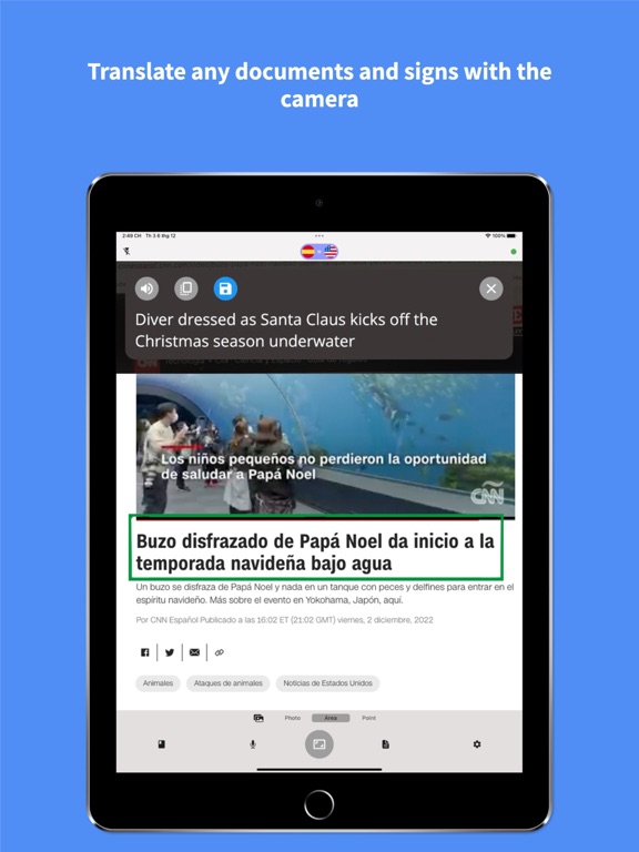 Camera Translator & Photo Scan iPad screenshot 2 - Productivity app