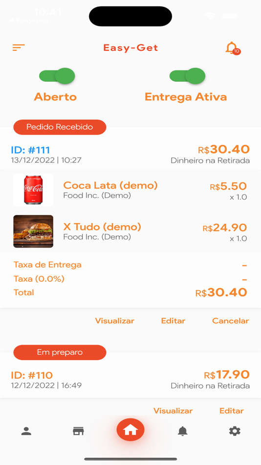 #3. Easy-Get Estabelecimento (iOS) By: Carvs Sistemas e Serviços de Computação em Nuvem LTDA