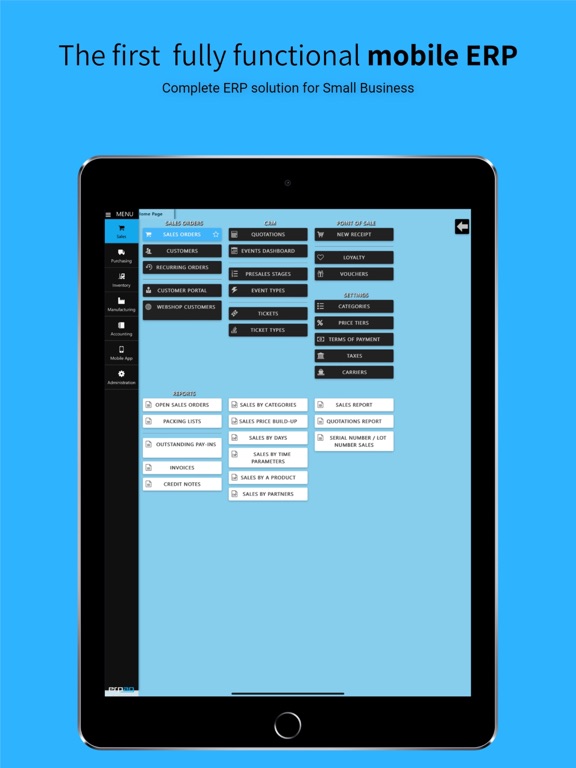 Erpag iPad screenshot 1 - Business app