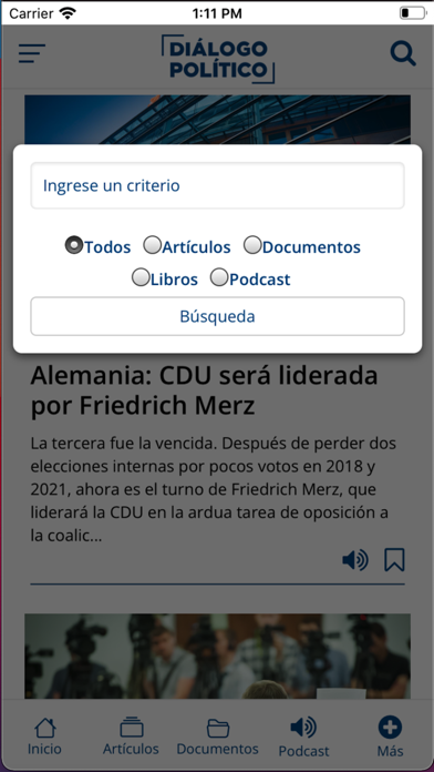 Diálogo Político Screenshot