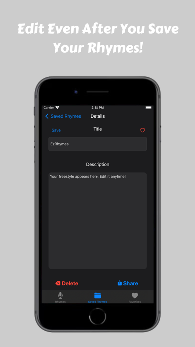 EzRhymes Screenshot