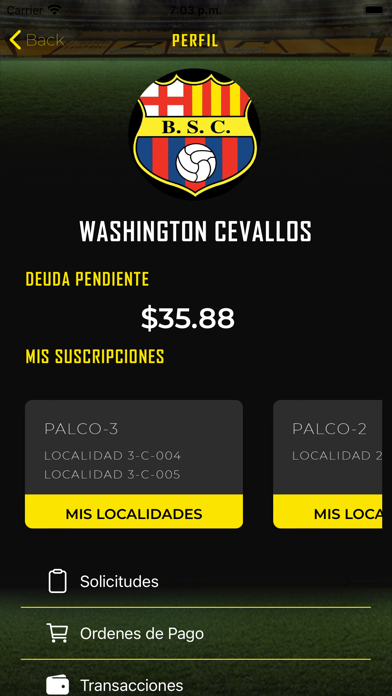 Barcelona SC OFICIAL Screenshot