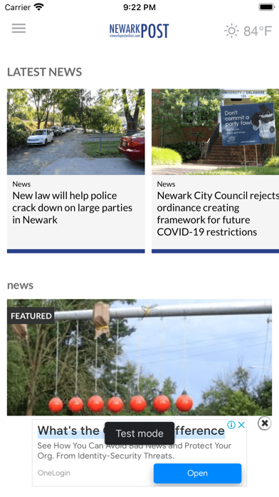 Newark Post Online Screenshot