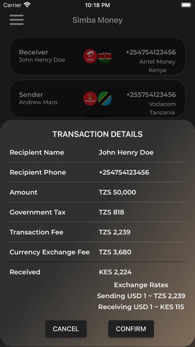 Simba Money Screenshot