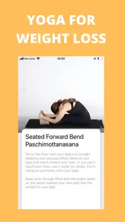 yoga for weight loss app iphone screenshot 3