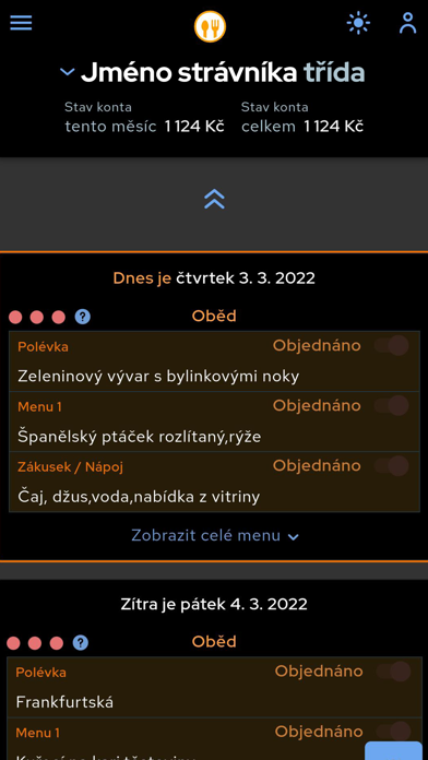 e-Jídelníček Screenshot