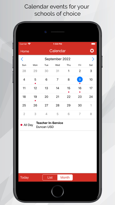 Duncan Unified School District Screenshot