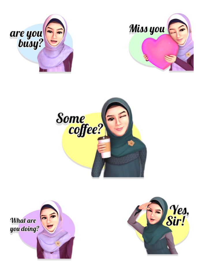 Hijab Girl Stickers- WASticker