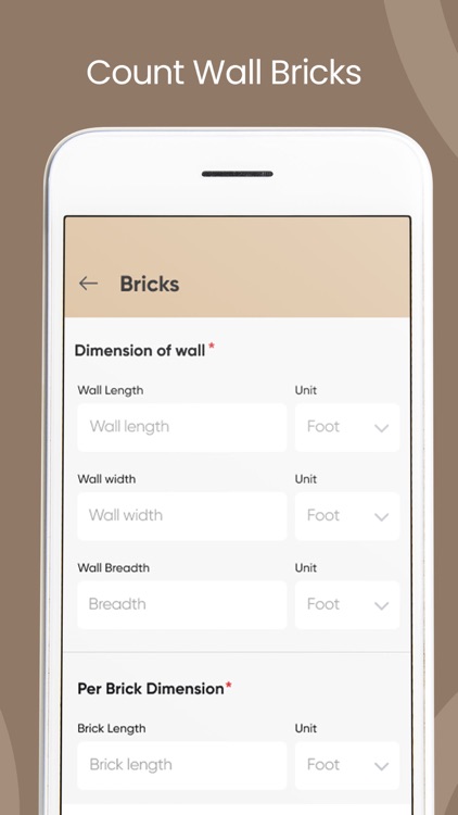 Tiles And Bricks Estimator