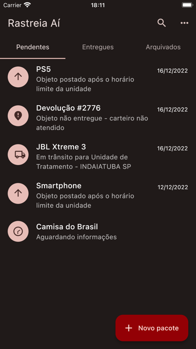 Rastreia Aí Screenshot