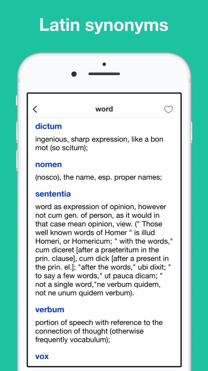 Latin synonym handbook screenshot-3