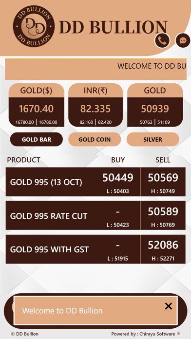 DD Bullion Screenshot