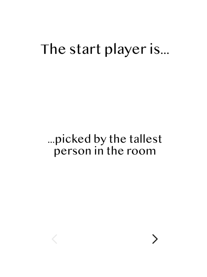 The Start Player Is...