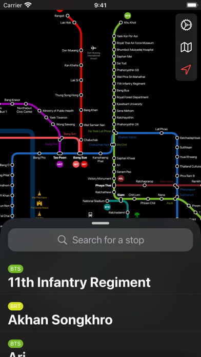 Screenshot #2 pour Bangkok Metro Transit Map