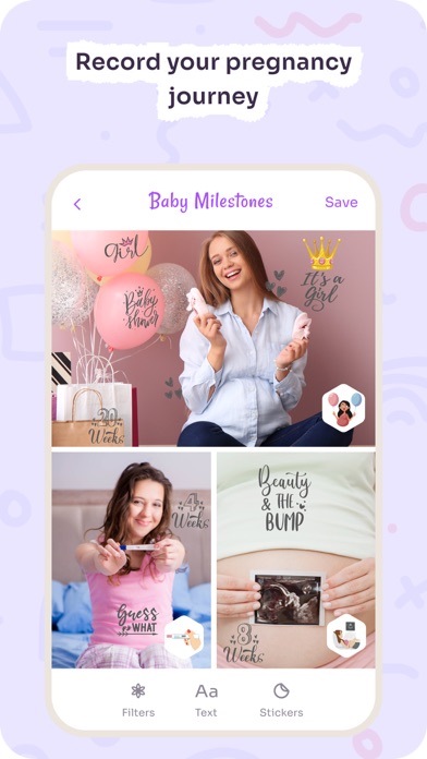 Baby Milestones Baby First App Screenshot
