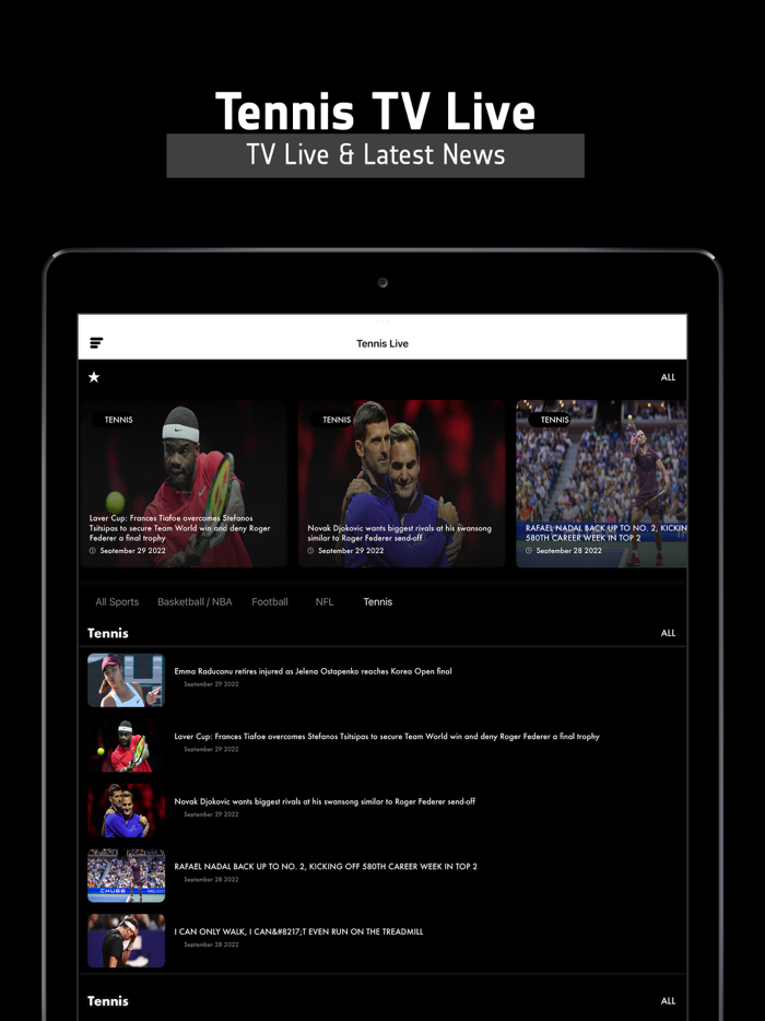 Tennis TV Live - Streaming