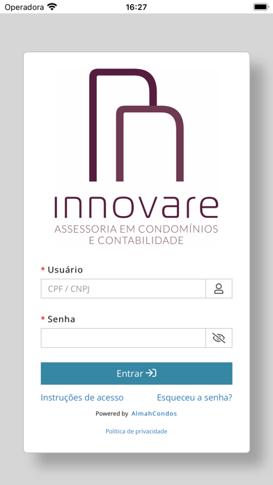 Innovare Condomínios Screenshot
