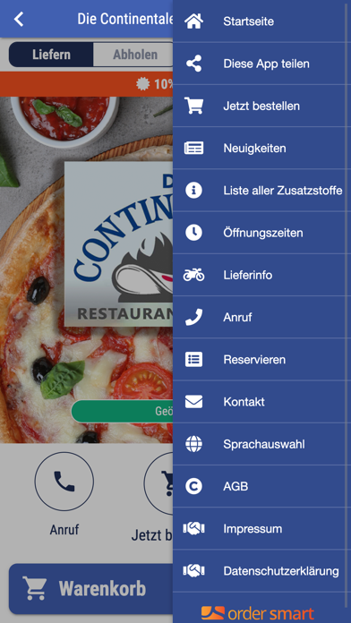 Die Continentale Pizzaservice Screenshot