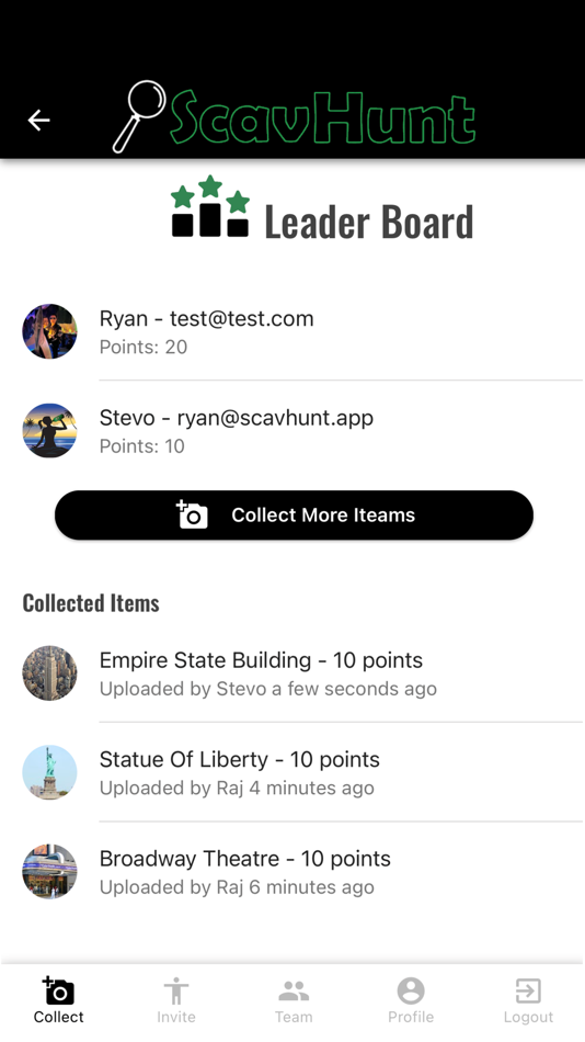 ScavHunt App (iOS) 由: Ryan Hunter