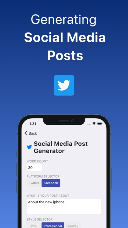 AI Professional Text Generator