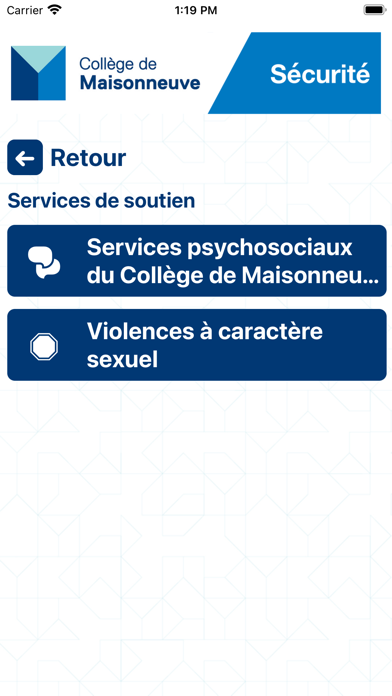 Sécurité Maisonneuve Screenshot