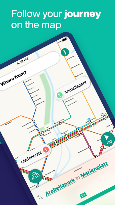 Munich Metro - map & route Screenshot