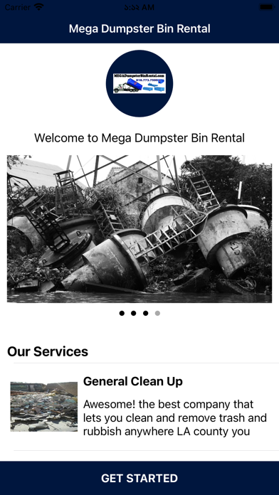 Mega Dumpster Bin Rental Screenshot