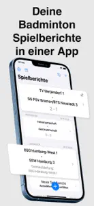 Badminton Spielbericht screenshot #1 for iPhone