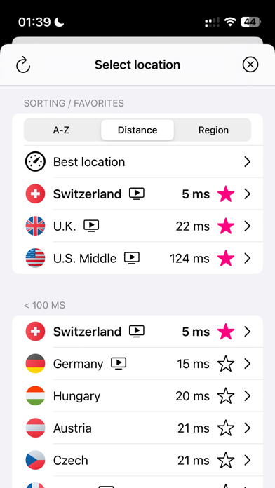 Screenshot #2 pour SwizzVPN: VPN de Suisse