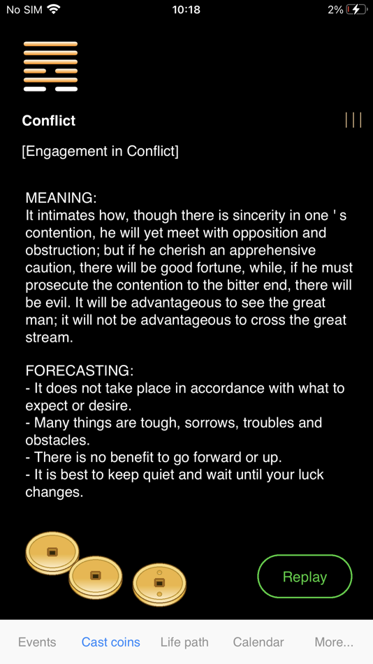 #2. uChing: I Ching Horoscope (iOS) 由: Mai The Hung