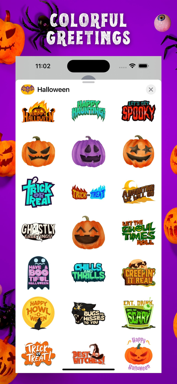 Happy Halloween Quote Stickers