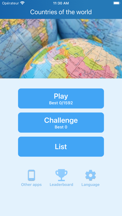 World Countries Geography Screenshot