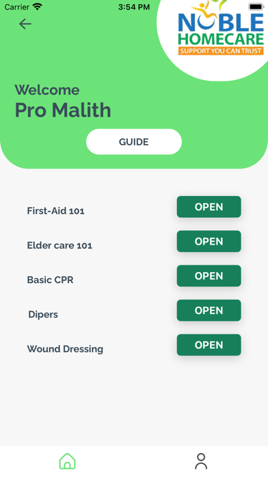 Noble Homecare Screenshot