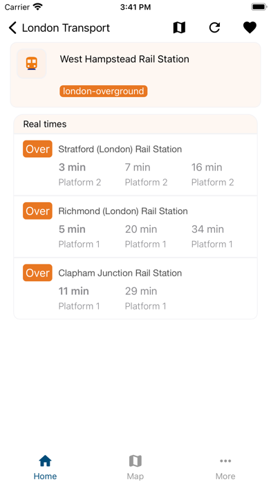 London Transport Live Times Screenshot