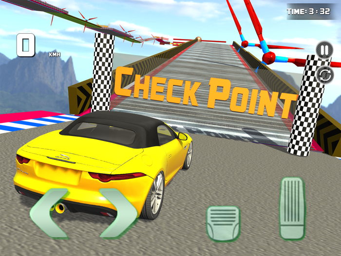 Crazy Mega Ramp Car Stunt