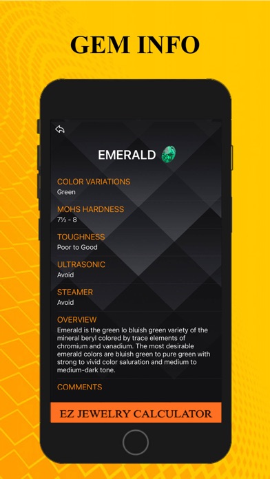EZ-Eternity Jewelry Calculator Screenshot