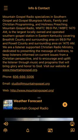 Game screenshot Mountain Gospel Radio hack