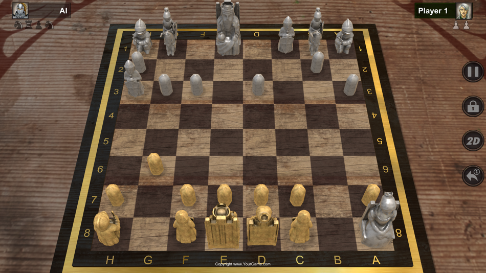 #2. Medieval Chess 3D (iOS) 由: Dzmitry Pakamestau