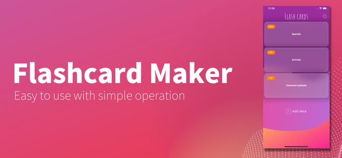 Flashcards maker - Easy to use