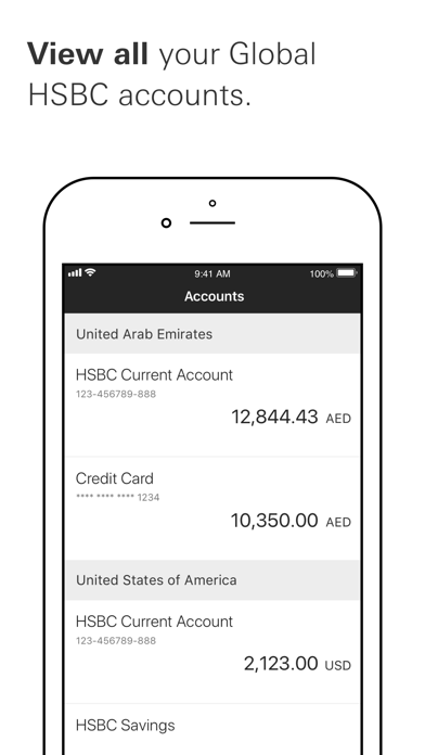 HSBC UAE Screenshot