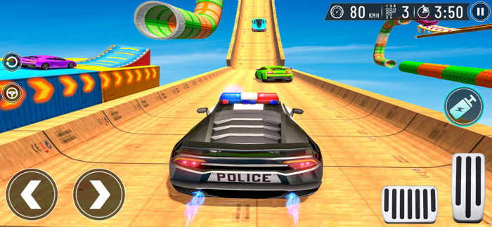 Police Car Stunt Driving Game