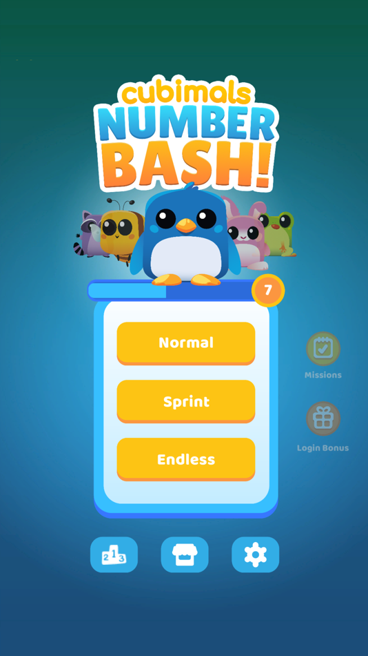 #2. Cubimals: Number Bash! (iOS) By: Cubidoo Entertainment UG