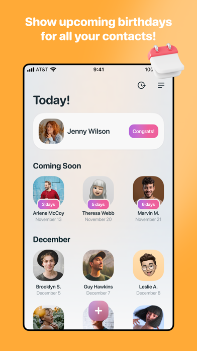 Today! Birthday AI Reminder Screenshot