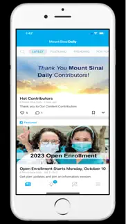 mount sinai daily iphone screenshot 2