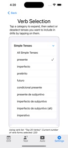 Verbos - Spanish Verb Trainer screenshot #7 for iPhone