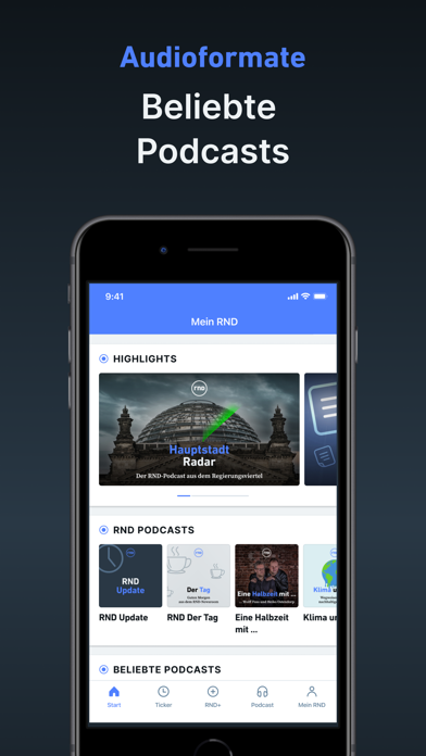RND - Nachrichten und Podcast Screenshot