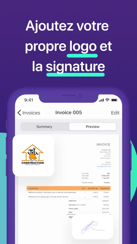Facture facile. screenshot 3 of 5