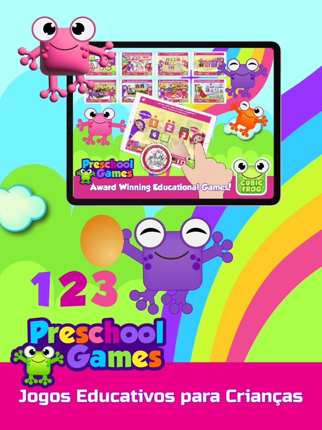 Jogos educativos para celular para crianças em idade pré-escolar