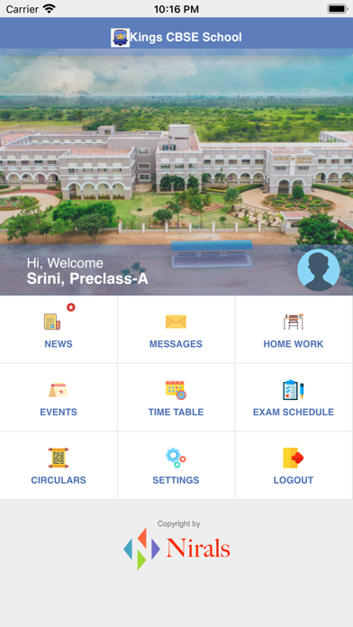 Kings CBSE School Screenshot